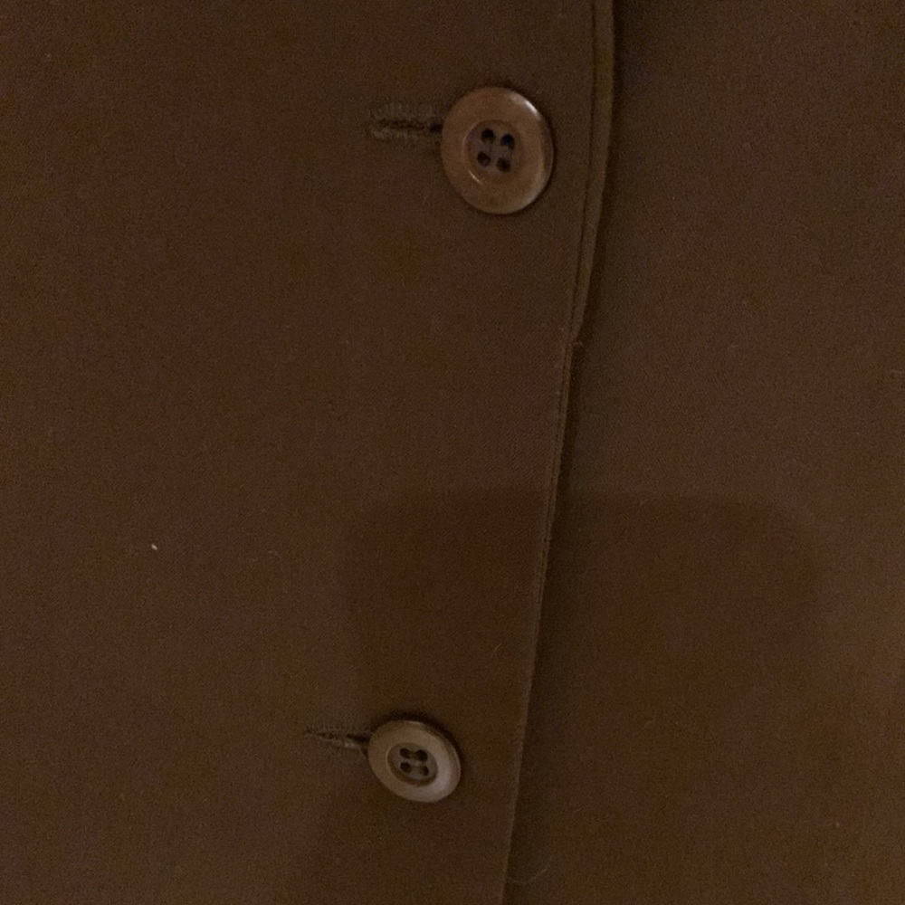 TRINA TURK WOMENS SIZE 6 BROWN TWO BUTTON BLAZER - Picture 10 of 10